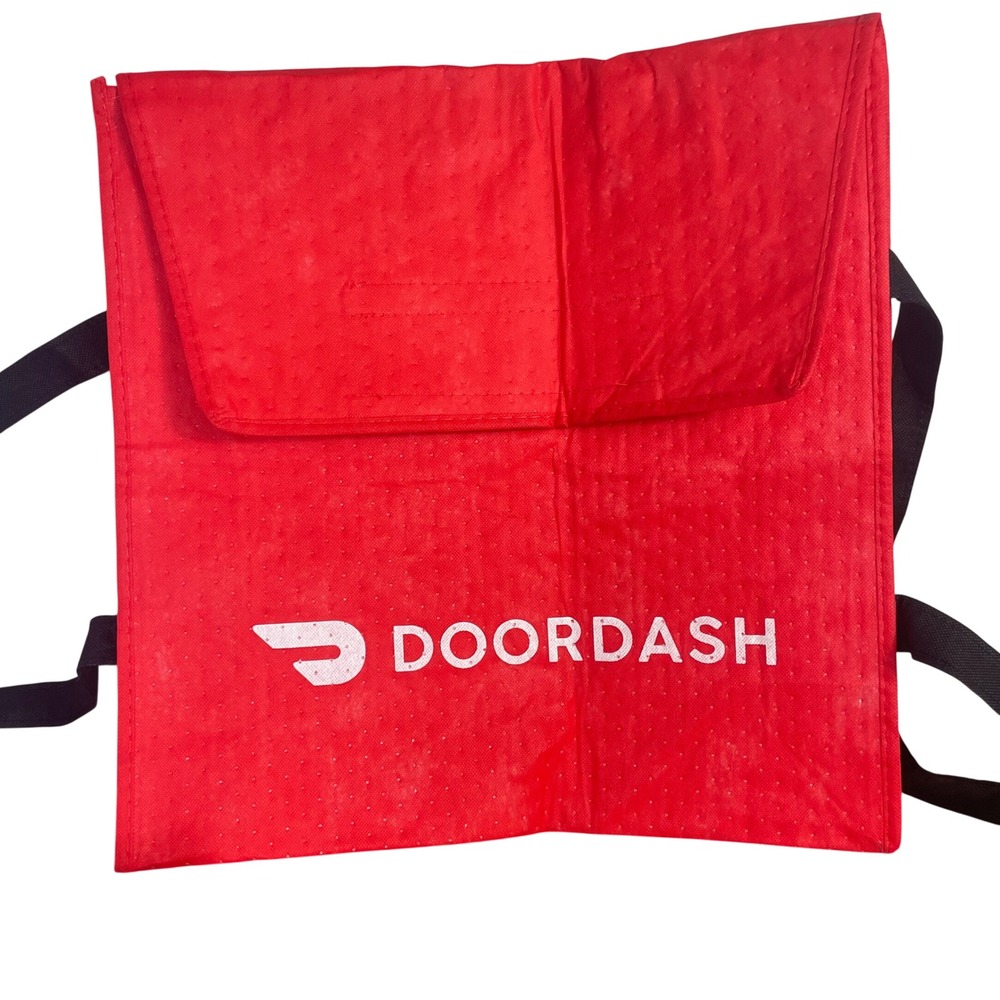 DoorDash Insulated Pizza Delivery Bag Red Thermal Food Carrier DDH262 Large
